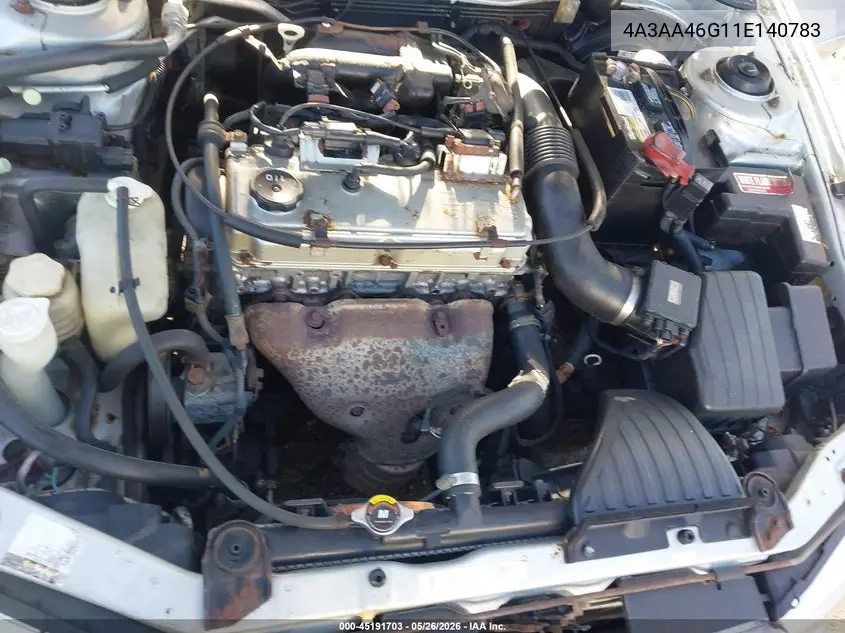 2001 Mitsubishi Galant Es VIN: 4A3AA46G11E140783 Lot: 45191703