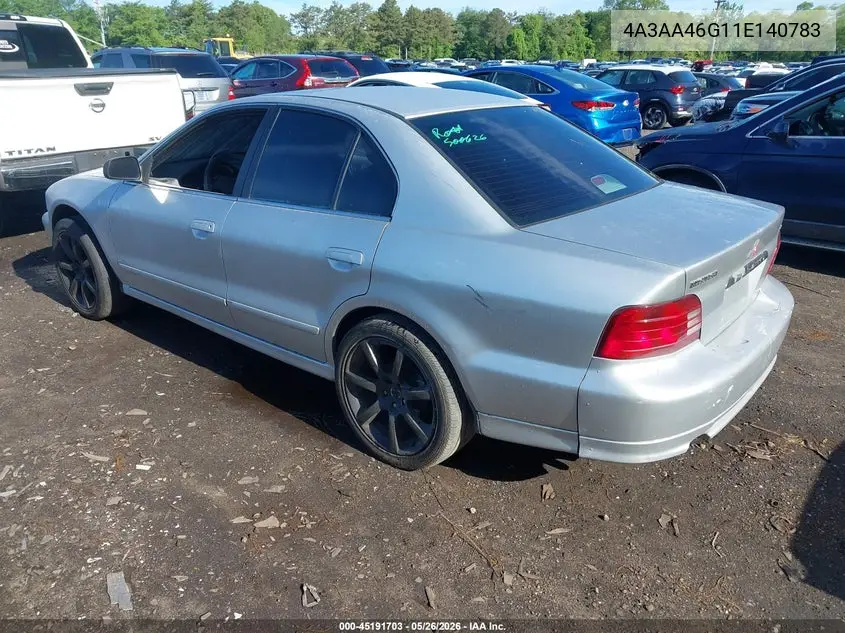 2001 Mitsubishi Galant Es VIN: 4A3AA46G11E140783 Lot: 45191703