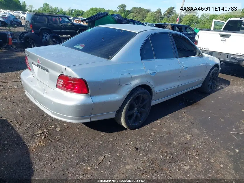 2001 Mitsubishi Galant Es VIN: 4A3AA46G11E140783 Lot: 45191703