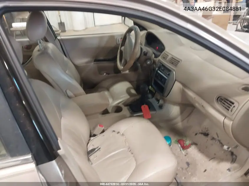 2002 Mitsubishi Galant Es/Ls VIN: 4A3AA46G32E084881 Lot: 44702614