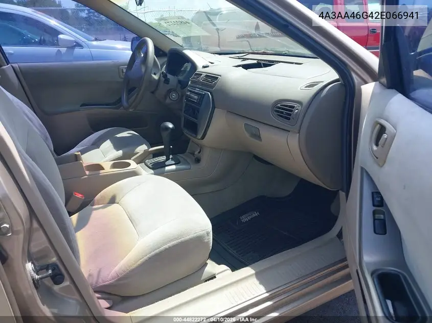 2002 Mitsubishi Galant Es/Ls VIN: 4A3AA46G42E066941 Lot: 44822272