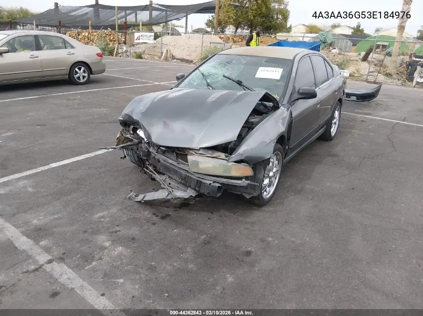2003 Mitsubishi Galant De VIN: 4A3AA36G53E184976 Lot: 44362843