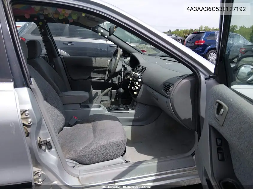 2003 Mitsubishi Galant De VIN: 4A3AA36G53E127192 Lot: 44763159