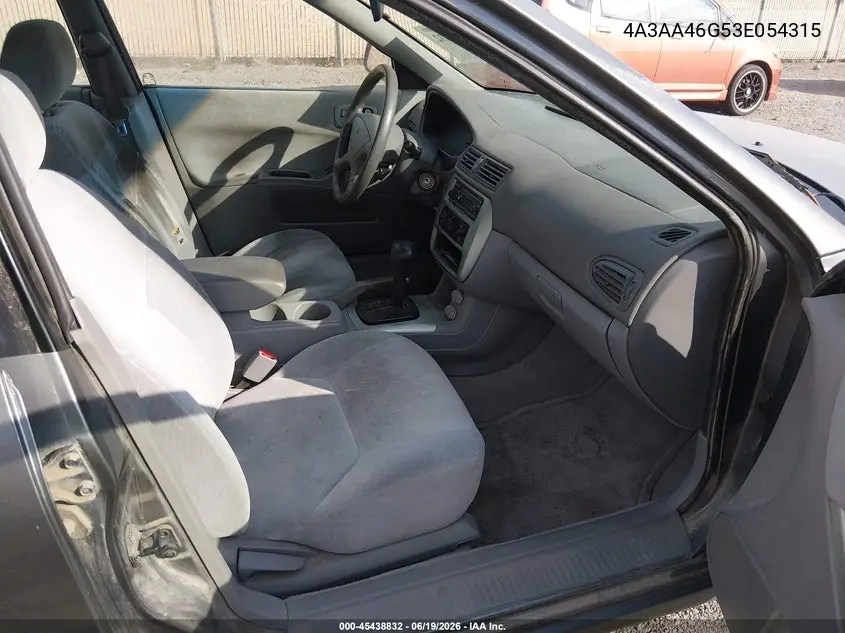 2003 Mitsubishi Galant Es/Ls VIN: 4A3AA46G53E054315 Lot: 45438832