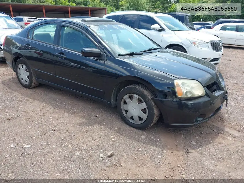 2004 Mitsubishi Galant Es VIN: 4A3AB36F54E055660 Lot: 45444314