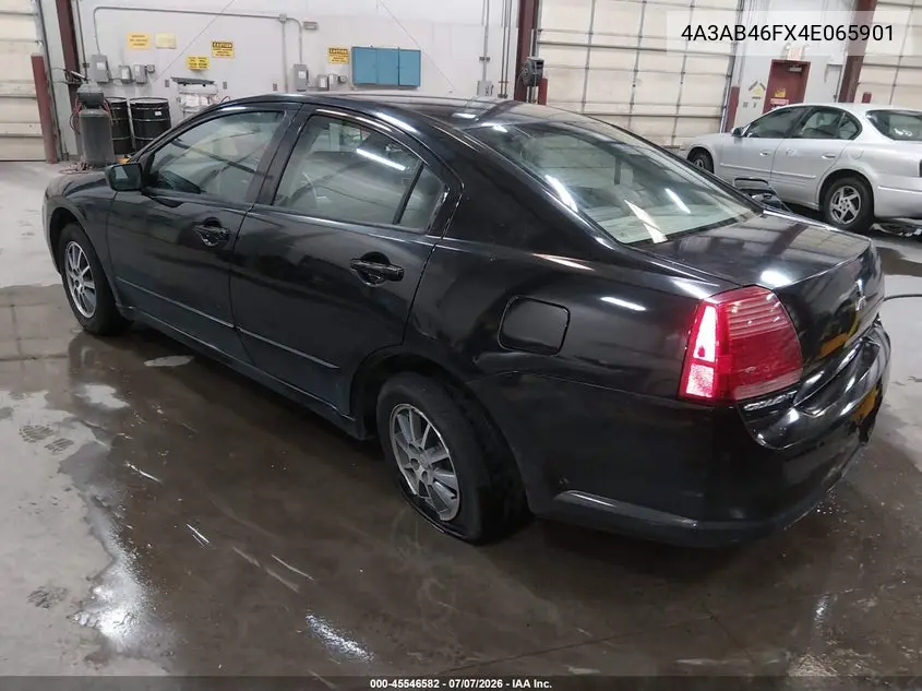 2004 Mitsubishi Galant Es VIN: 4A3AB46FX4E065901 Lot: 45546582