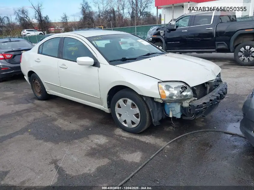 2005 Mitsubishi Galant Es/Se VIN: 4A3AB36F65E050355 Lot: 43838381