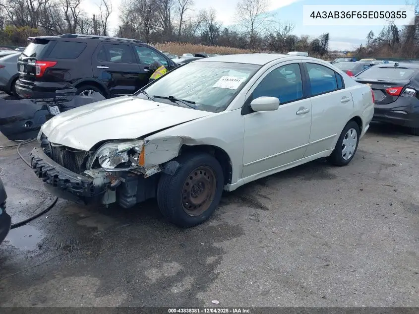 2005 Mitsubishi Galant Es/Se VIN: 4A3AB36F65E050355 Lot: 43838381