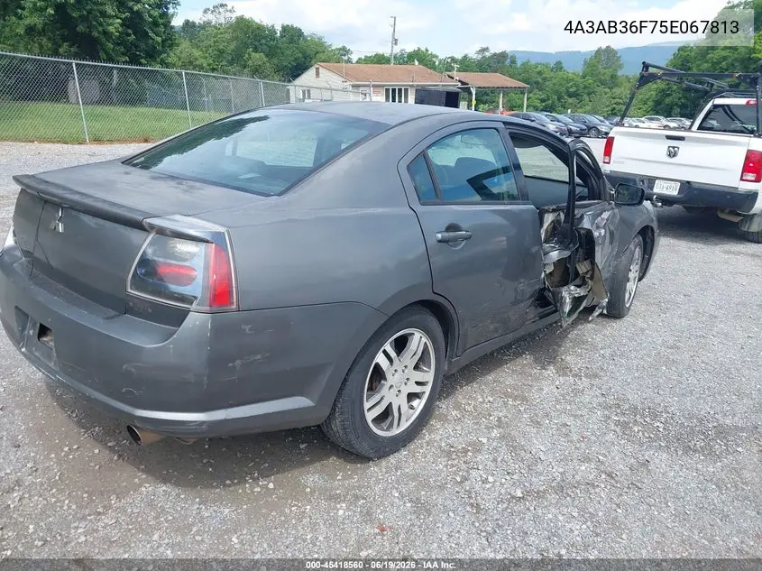2005 Mitsubishi Galant Es/Se VIN: 4A3AB36F75E067813 Lot: 45418560
