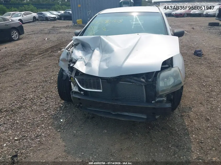2005 Mitsubishi Galant Es/Se VIN: 4A3AB36F95E061947 Lot: 45592765