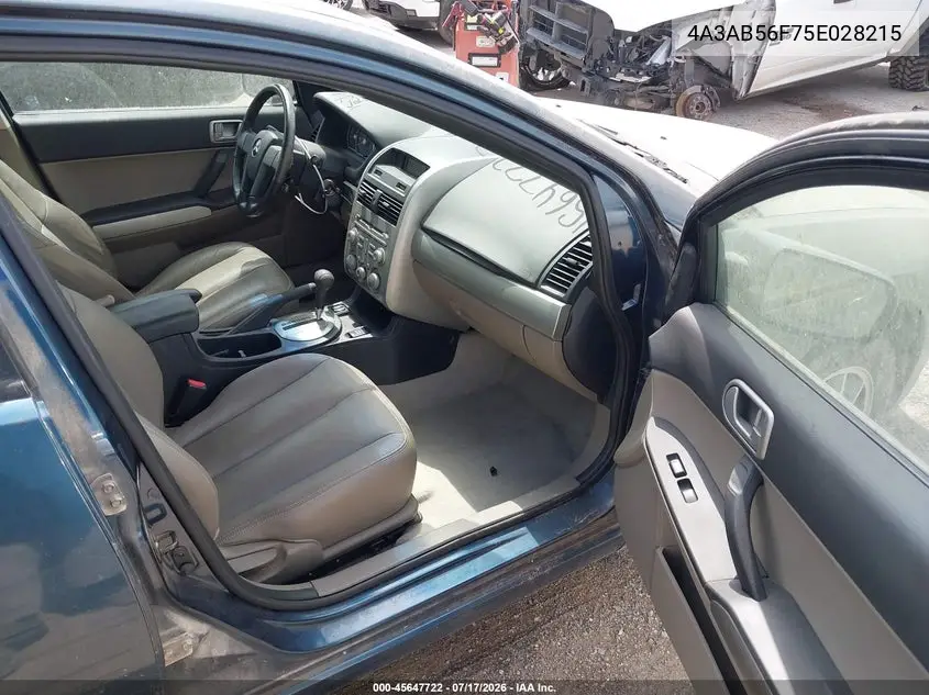 2005 Mitsubishi Galant Es/Se VIN: 4A3AB56F75E028215 Lot: 45647722