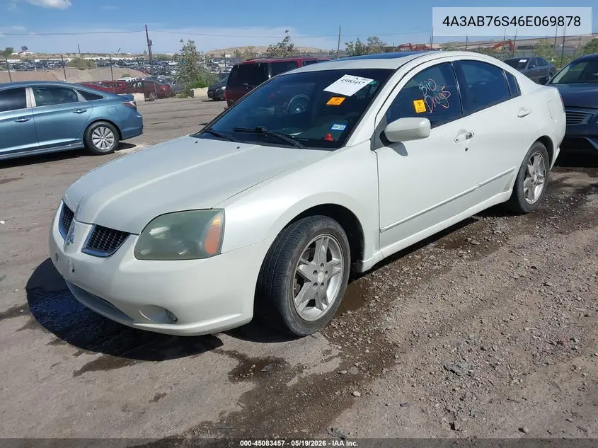 2006 Mitsubishi Galant Gts VIN: 4A3AB76S46E069878 Lot: 45083457