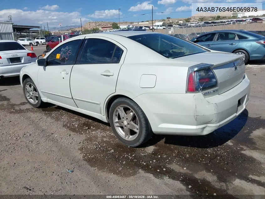 2006 Mitsubishi Galant Gts VIN: 4A3AB76S46E069878 Lot: 45083457