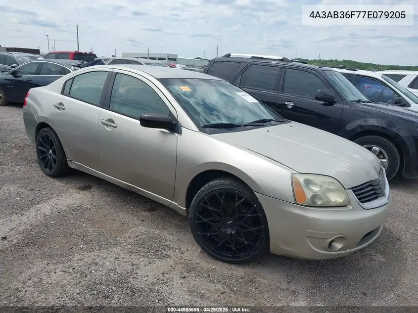 2007 Mitsubishi Galant Es/Se VIN: 4A3AB36F77E079205 Lot: 44985656
