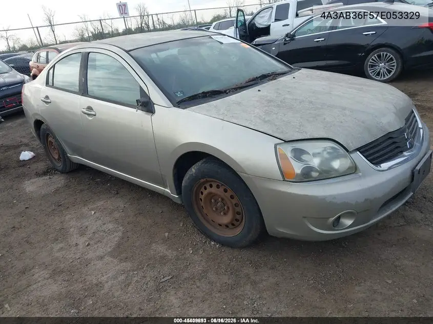2007 Mitsubishi Galant Es/Se VIN: 4A3AB36F57E053329 Lot: 45409693