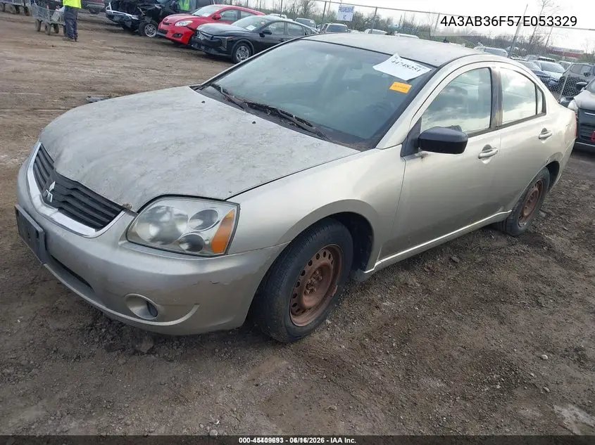 2007 Mitsubishi Galant Es/Se VIN: 4A3AB36F57E053329 Lot: 45409693