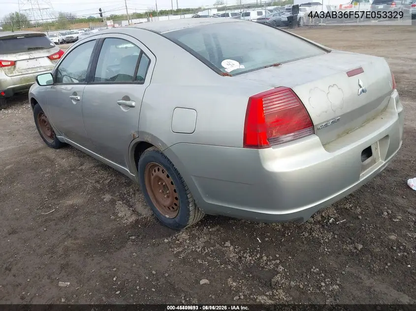2007 Mitsubishi Galant Es/Se VIN: 4A3AB36F57E053329 Lot: 45409693