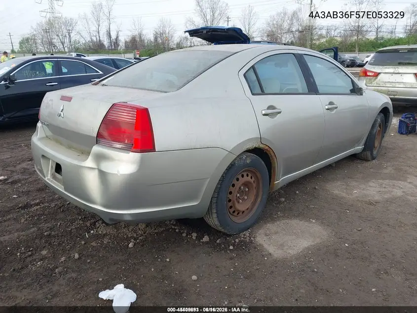 2007 Mitsubishi Galant Es/Se VIN: 4A3AB36F57E053329 Lot: 45409693