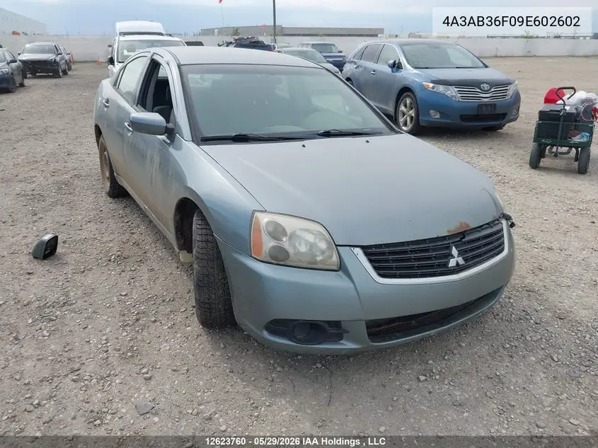 2009 Mitsubishi Galant Es VIN: 4A3AB36F09E602602 Lot: 12623760