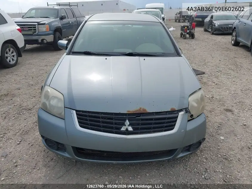 2009 Mitsubishi Galant Es VIN: 4A3AB36F09E602602 Lot: 12623760