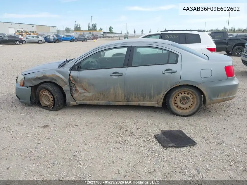 2009 Mitsubishi Galant Es VIN: 4A3AB36F09E602602 Lot: 12623760