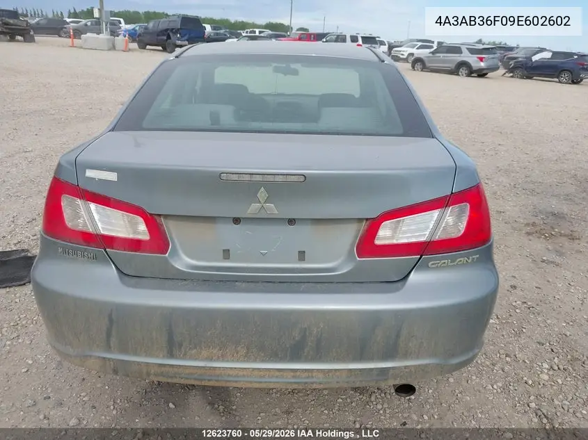 2009 Mitsubishi Galant Es VIN: 4A3AB36F09E602602 Lot: 12623760