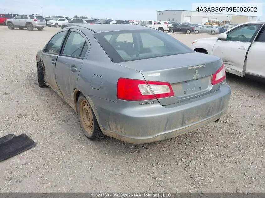 2009 Mitsubishi Galant Es VIN: 4A3AB36F09E602602 Lot: 12623760