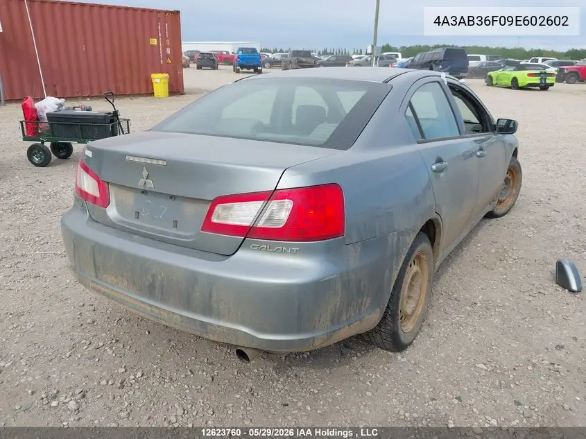 2009 Mitsubishi Galant Es VIN: 4A3AB36F09E602602 Lot: 12623760