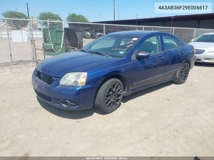 2009 Mitsubishi Galant Es/Sport Edition VIN: 4A3AB36F29E006617 Lot: 44716610