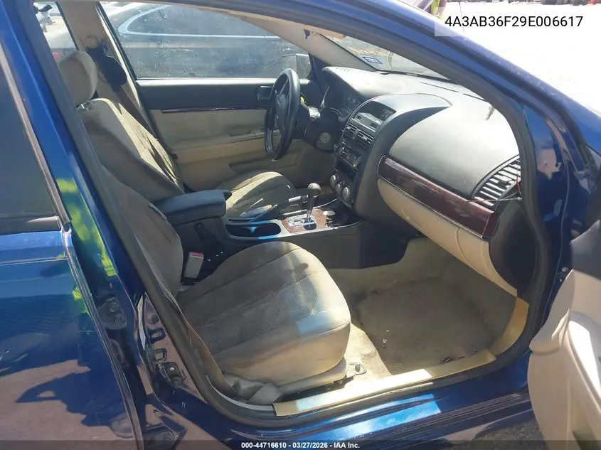 2009 Mitsubishi Galant Es/Sport Edition VIN: 4A3AB36F29E006617 Lot: 44716610