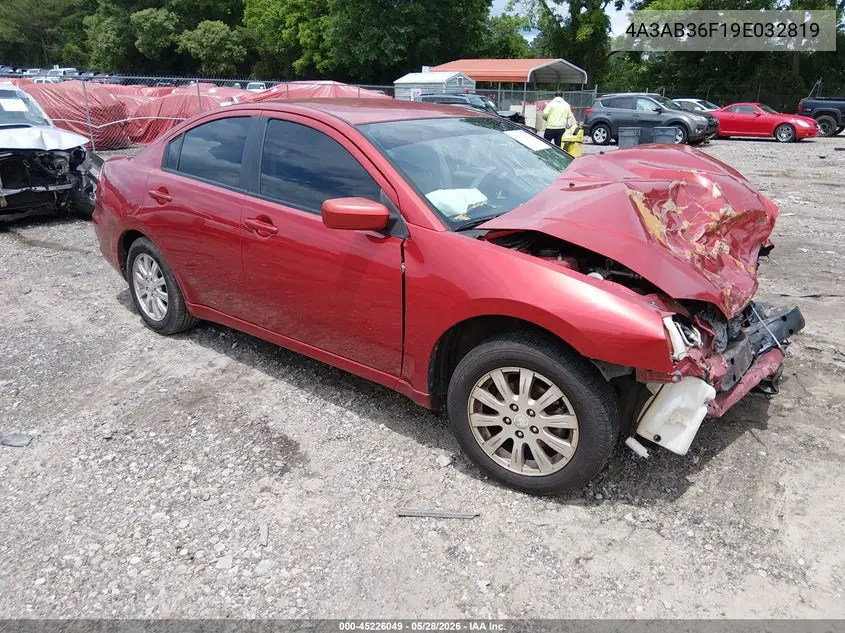 2009 Mitsubishi Galant Es/Sport Edition VIN: 4A3AB36F19E032819 Lot: 45226049