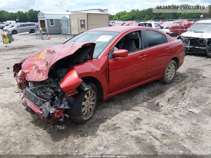 2009 Mitsubishi Galant Es/Sport Edition VIN: 4A3AB36F19E032819 Lot: 45226049