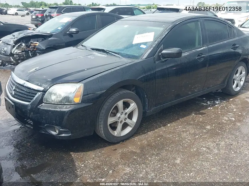 2009 Mitsubishi Galant Es/Sport Edition VIN: 4A3AB36F19E012358 Lot: 45281057