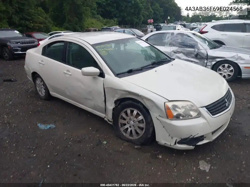 2009 Mitsubishi Galant Es/Sport Edition VIN: 4A3AB36F69E024568 Lot: 45431762