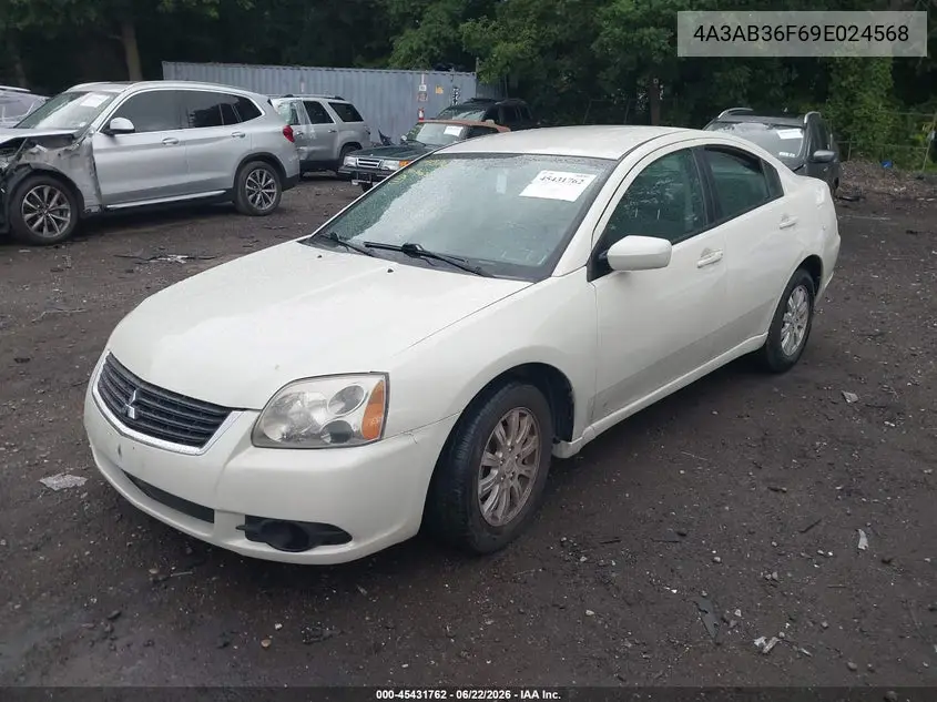 2009 Mitsubishi Galant Es/Sport Edition VIN: 4A3AB36F69E024568 Lot: 45431762