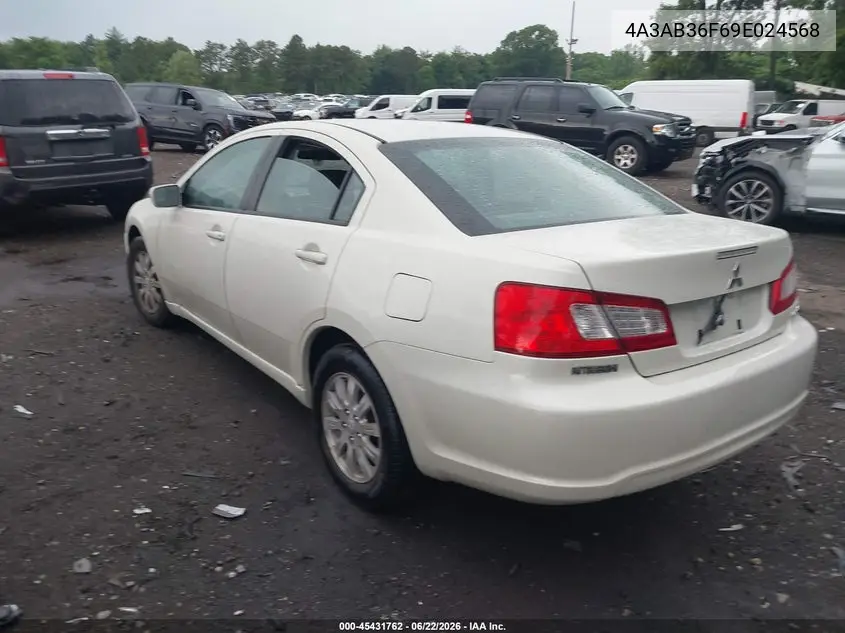 2009 Mitsubishi Galant Es/Sport Edition VIN: 4A3AB36F69E024568 Lot: 45431762