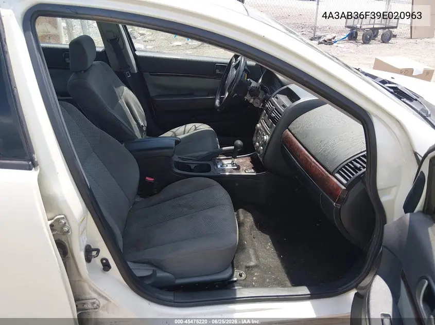 2009 Mitsubishi Galant VIN: 4A3AB36F39E020963 Lot: 45475220