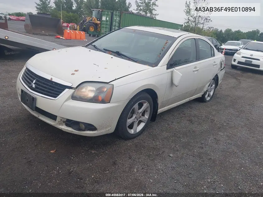 2009 Mitsubishi Galant Es/Sport Edition VIN: 4A3AB36F49E010894 Lot: 45562417