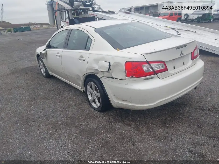 2009 Mitsubishi Galant Es/Sport Edition VIN: 4A3AB36F49E010894 Lot: 45562417