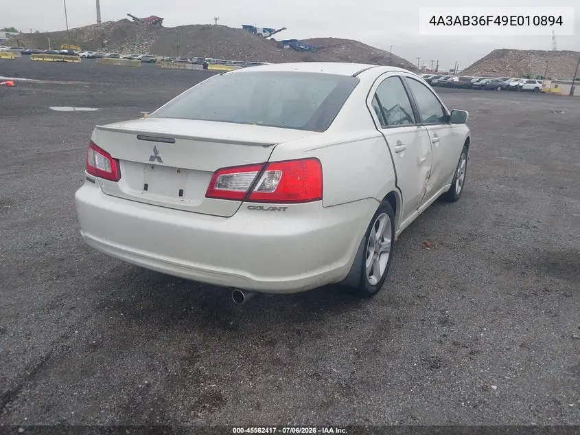 2009 Mitsubishi Galant Es/Sport Edition VIN: 4A3AB36F49E010894 Lot: 45562417