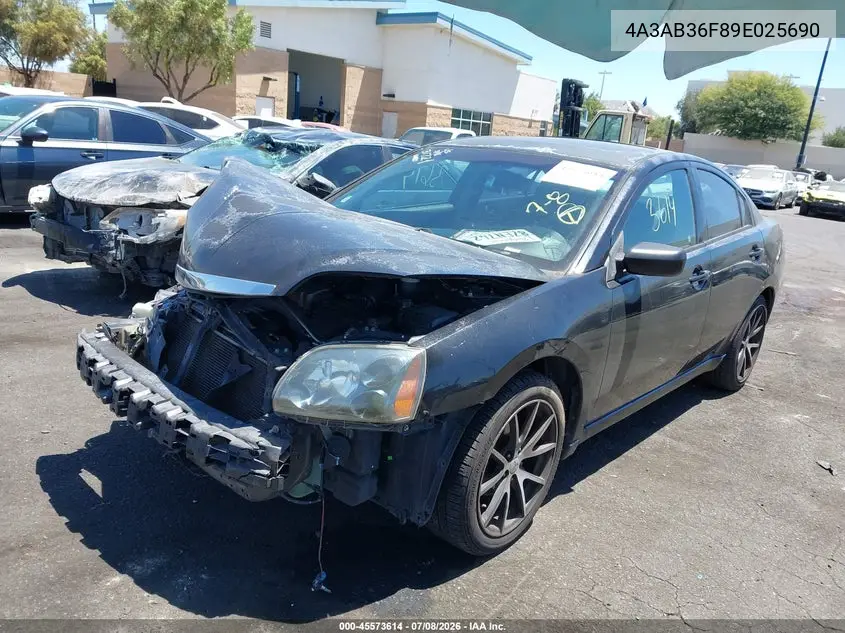 2009 Mitsubishi Galant Es/Sport Edition VIN: 4A3AB36F89E025690 Lot: 45573614