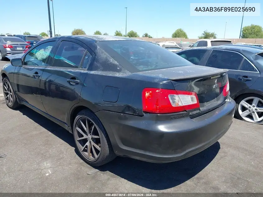 2009 Mitsubishi Galant Es/Sport Edition VIN: 4A3AB36F89E025690 Lot: 45573614