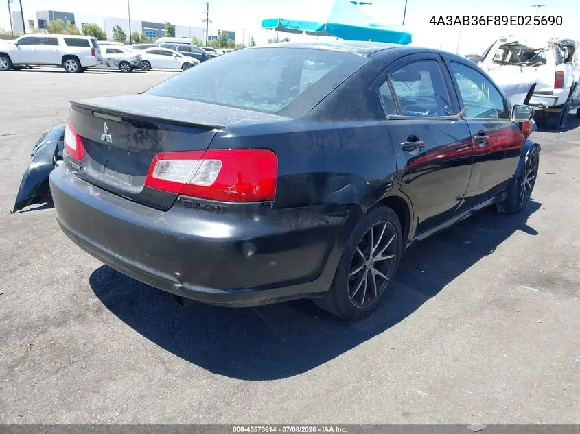 2009 Mitsubishi Galant Es/Sport Edition VIN: 4A3AB36F89E025690 Lot: 45573614