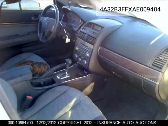 2010 Mitsubishi Galant Es/Se VIN: 4A32B3FFXAE009404 Lot: 10664700