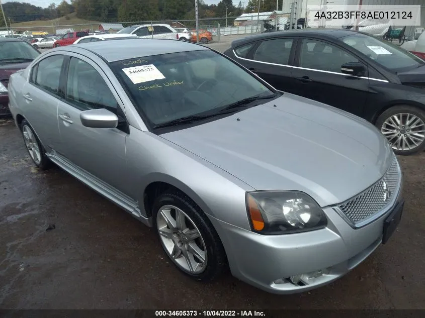 2010 Mitsubishi Galant Es/Se VIN: 4A32B3FF8AE012124 Lot: 34605373