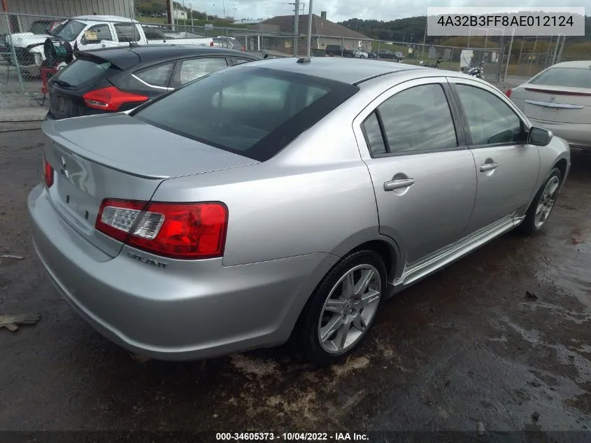 2010 Mitsubishi Galant Es/Se VIN: 4A32B3FF8AE012124 Lot: 34605373