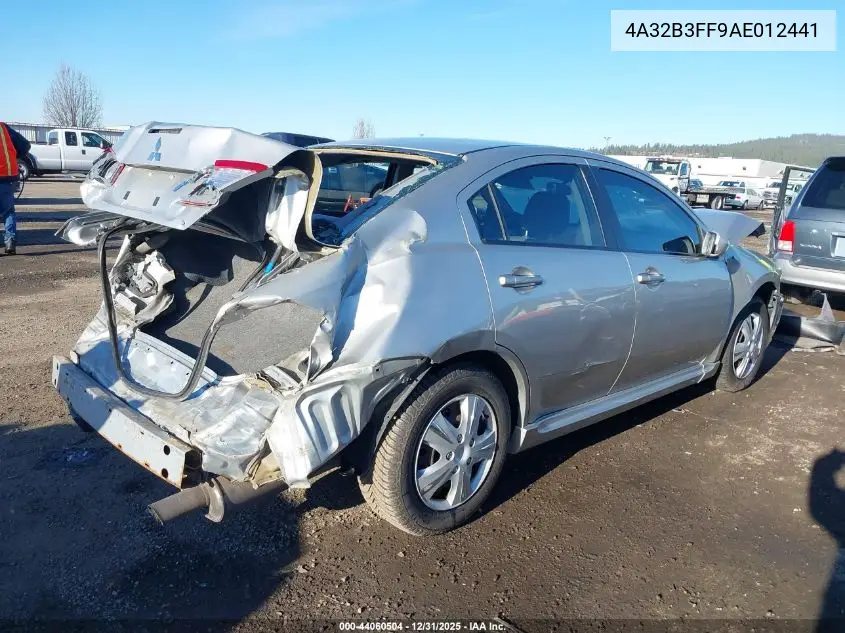 2010 Mitsubishi Galant Es/Se VIN: 4A32B3FF9AE012441 Lot: 44060504