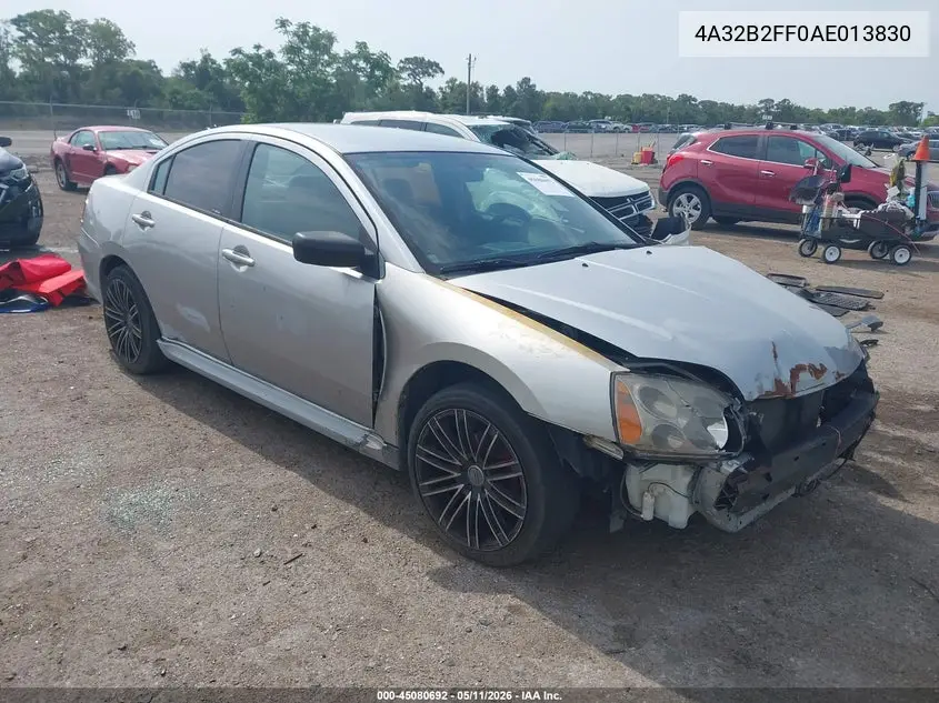 2010 Mitsubishi Galant Fe VIN: 4A32B2FF0AE013830 Lot: 45080692