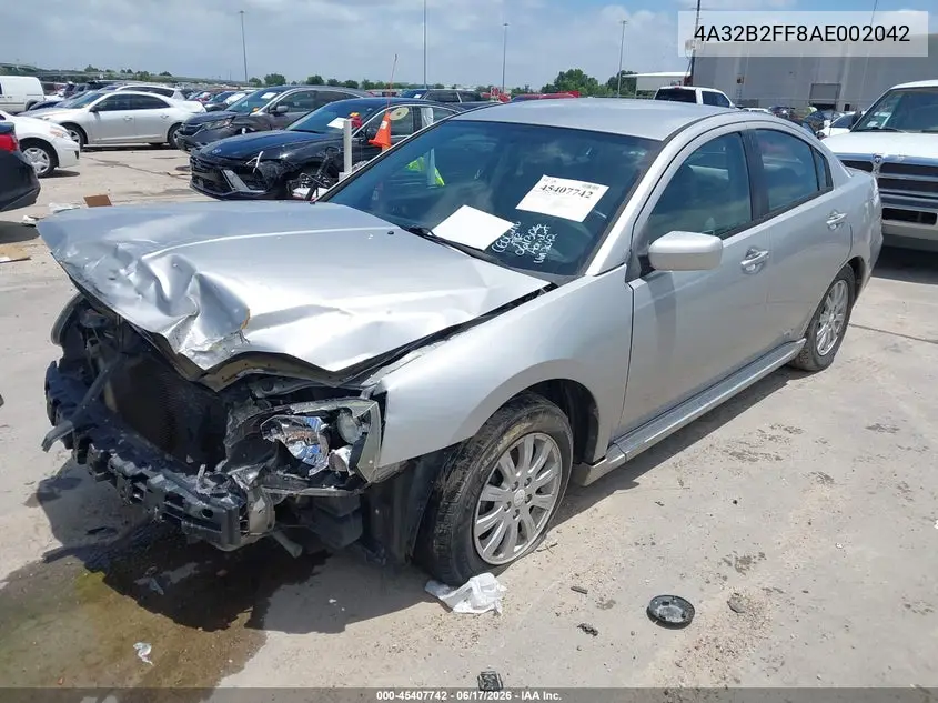 2010 Mitsubishi Galant Fe VIN: 4A32B2FF8AE002042 Lot: 45407742