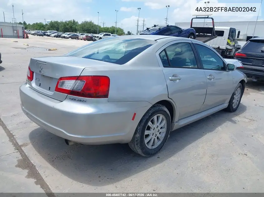 2010 Mitsubishi Galant Fe VIN: 4A32B2FF8AE002042 Lot: 45407742